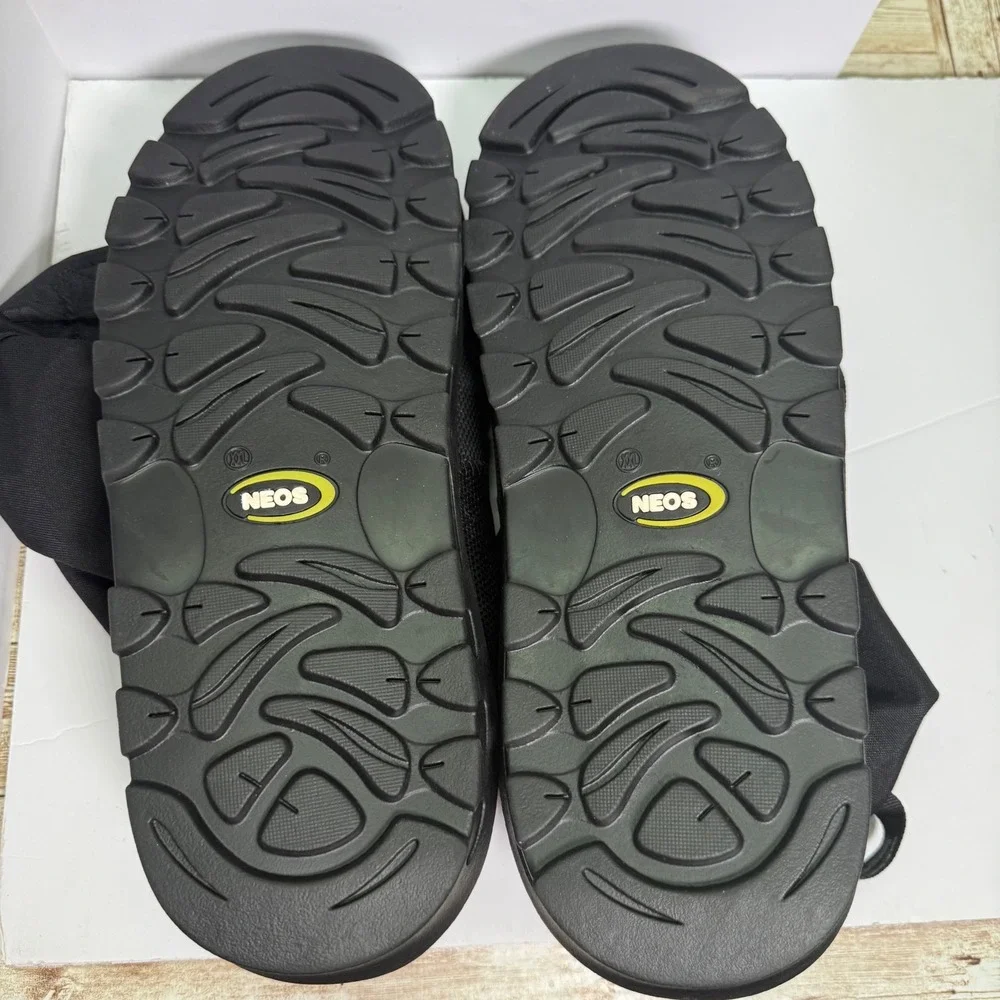 NEOS Voyager Overshoe Boots Mens XXL Black Waterproof Nylon Winter Snow Gear